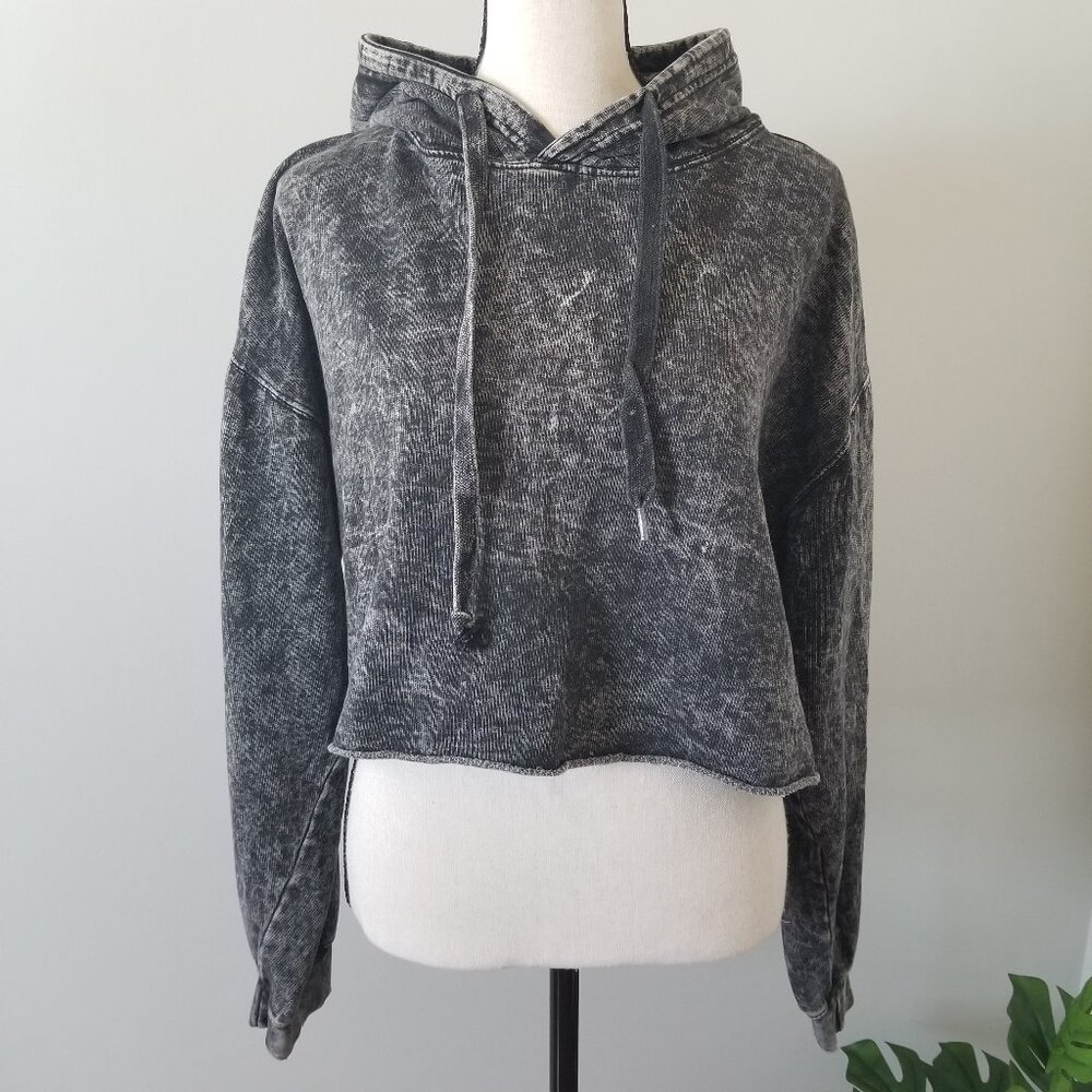 CHEMISTRY oversized cropped hoodie L